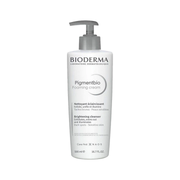 A pump bottle of BIODERMA Pigmentbio Foaming Cream with product information and branding on the label.