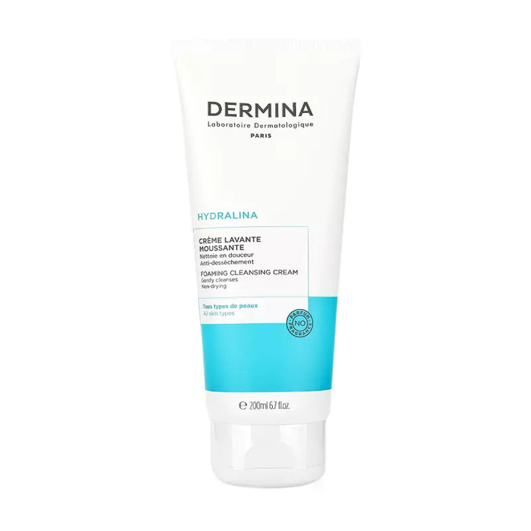DERMINA Hydralina Foaming Cleansing Cream 200ml