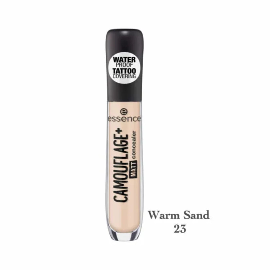ESSENCE Camouflage + Matt Waterproof Concealer 23 Warm Sand 5 ml