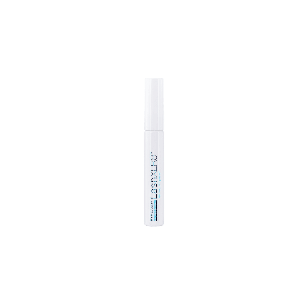 A bottle of Eye Candy Eye lash Serum designed for promoting lash growth and length.