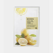 Mizon Joyful Time Essence Mask with lemon design on a white background