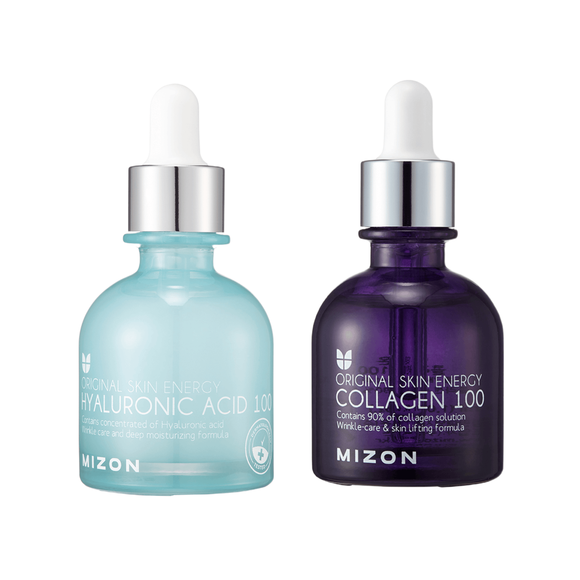 Mizon Face Lifting Set (Hyaluronic + Collagen serum)