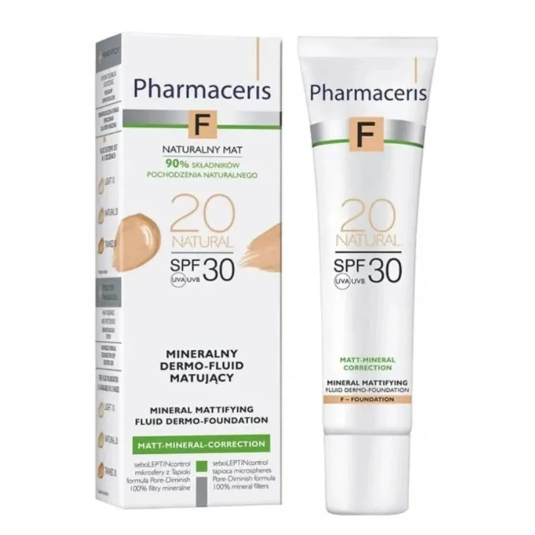 PHARMACERIS_F_Minral_Mattifing_Fluid_Dermo_-Foundation_SPF_30_-_20_Nutural_30ml