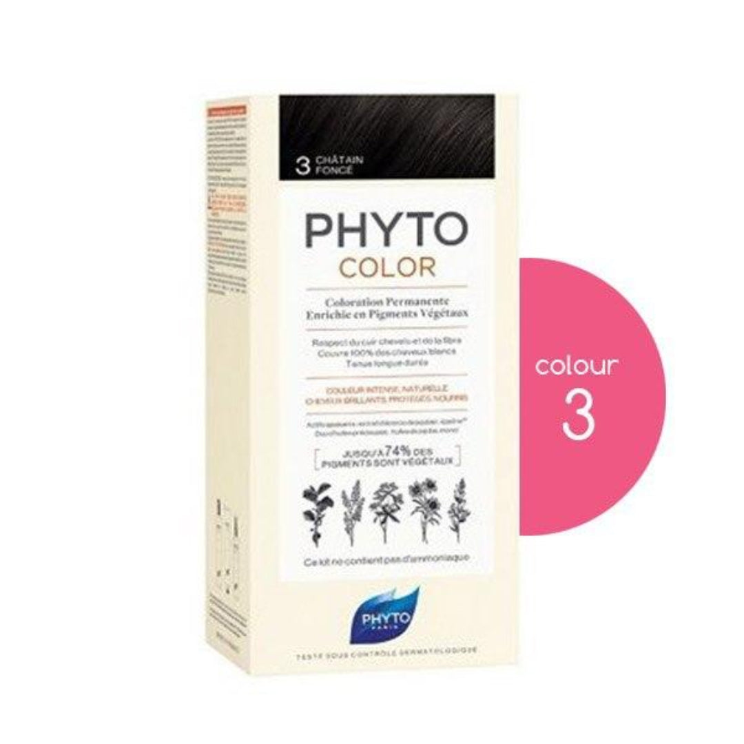 PHYTO_Hair_Colour_3_Dark_Brown_180g