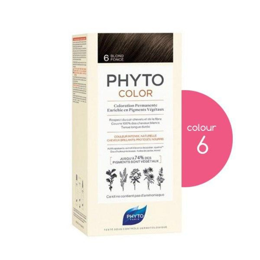 PHYTO_Hair_Colour_6_Dark_Blonde_180g